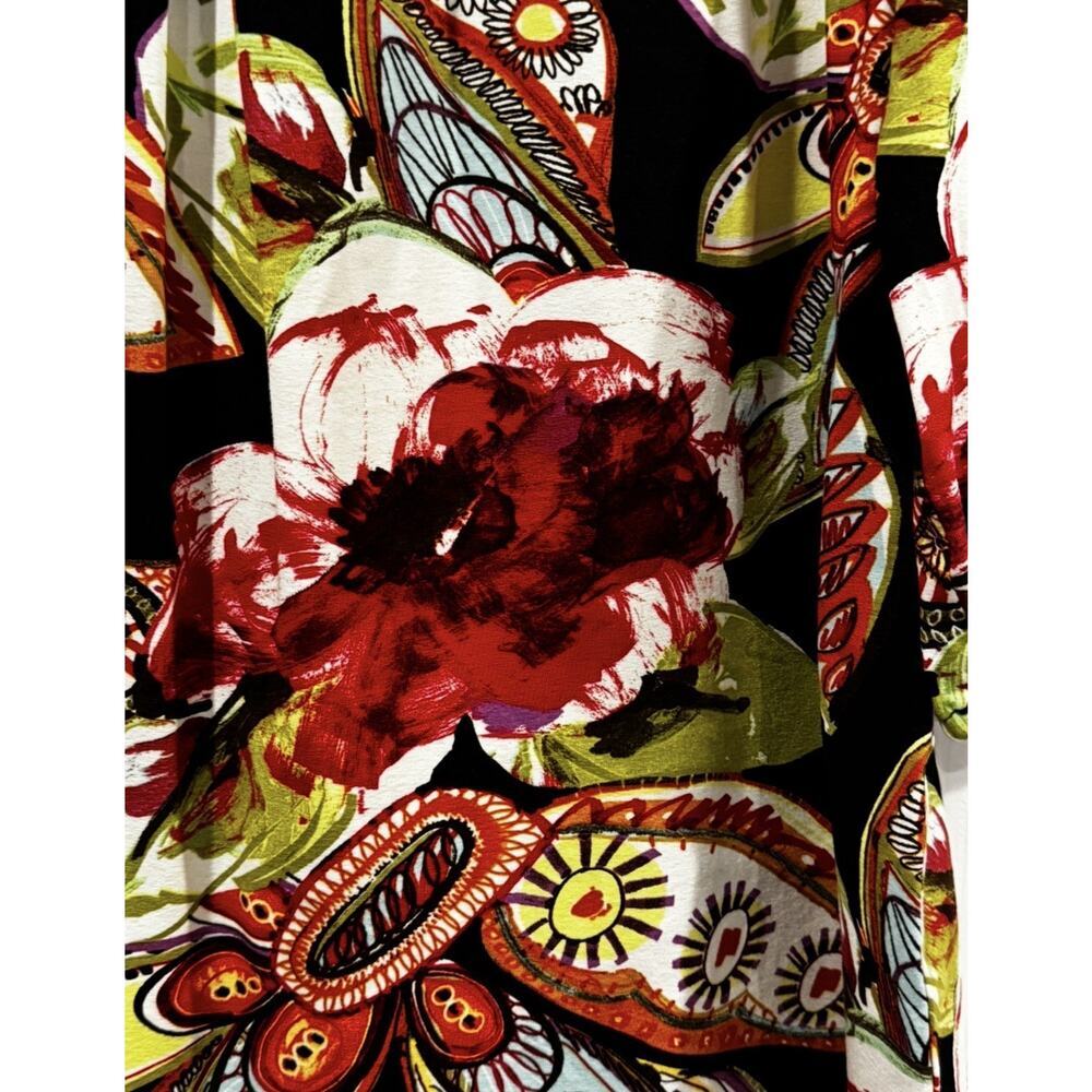 Elliot Lauren Floral Women’s Blouse Embroidered Square Neckline Puff Sleeves: XL - Picture 7 of 10
